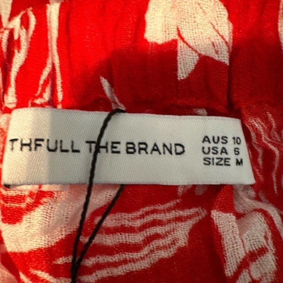 Faithfull The Brand Lulu Maxi Skirt Camara Floral Print Red - Picture 13 of 14